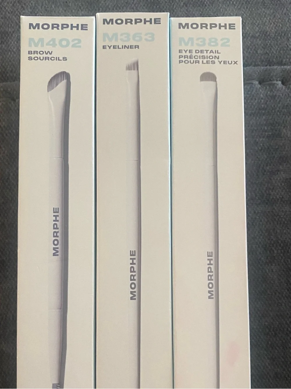 MORPHE Set (3) of Eye & Brow Brushes Full Size NIB✅